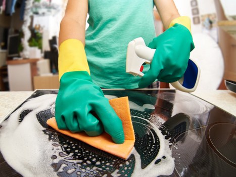 Clean fresh carpet texture after professional treatment