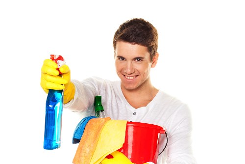Team member assessing a carpet cleaning complaint case